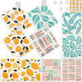 Lucomb 10 Pack Swedish Dishcloths Washable, Reusable Swedish Cloths Biodegradable Kitchen Towels with Hanging Clips, Cellulose Cotton Blend, Lemon Prints