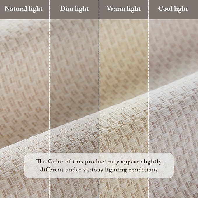 Madison Park Galen Matte Linen Cordless Roman Shades - Fabric Privacy Single Panel Darkening, Energy Efficient, Thermal Insulated Window Blind Treatment, for Home, Living Room Decor, 23" W x 64" H