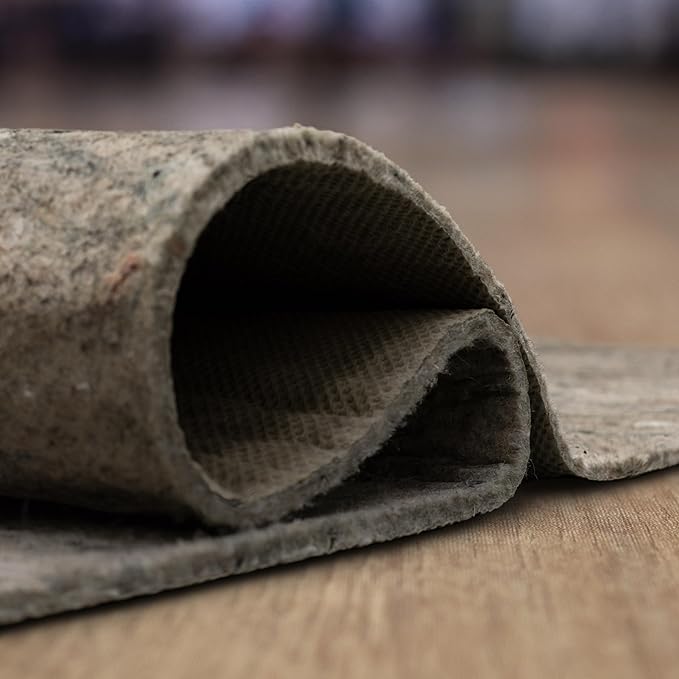 Mohawk Home 2' 2" x 10' Non Slip Grip Rug Pad 1/4" Thick Dual Surface Felt Cushion + Rubber Gripper - Safe for All Floors