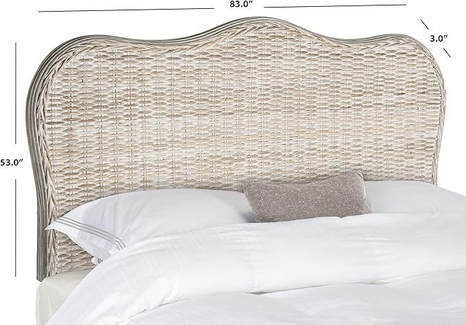 Safavieh Home Collection Imelda White Washed Headboard (Queen)