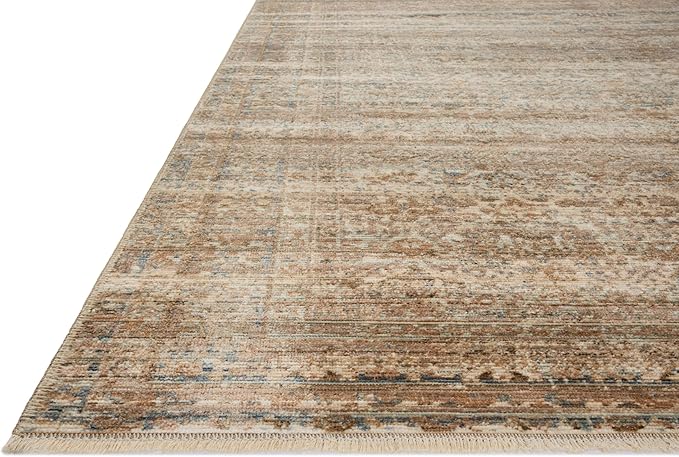 Loloi Amber Lewis Molly Collection MOL-01 Natural/Denim 7'-10" x 10' Low Pile Area Rug
