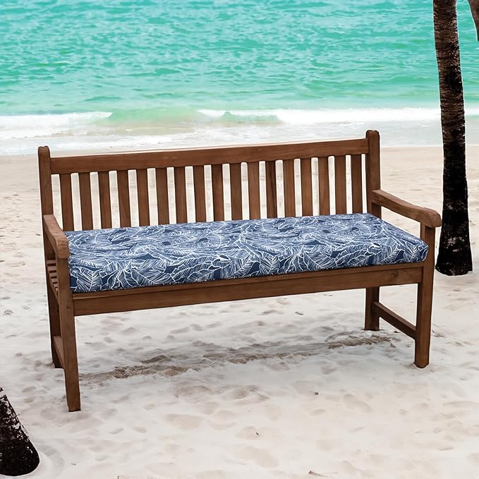 Tommy Bahama Bench Cushion, 48" X 19" X 2.5", Pacific Zaffre