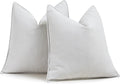 ZWJD Cream Pillow Covers 20x20 Set of 2 Chenille Throw Pillow Covers with Elegant Design Soft and Luxurious Decorative Throw Pillows for Couch, Bed, and Home Decor