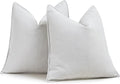 ZWJD Cream Pillow Covers 26x26 Set of 2 Chenille Throw Pillow Covers with Elegant Design Soft and Luxurious Decorative Throw Pillows for Couch, Bed, and Home Decor