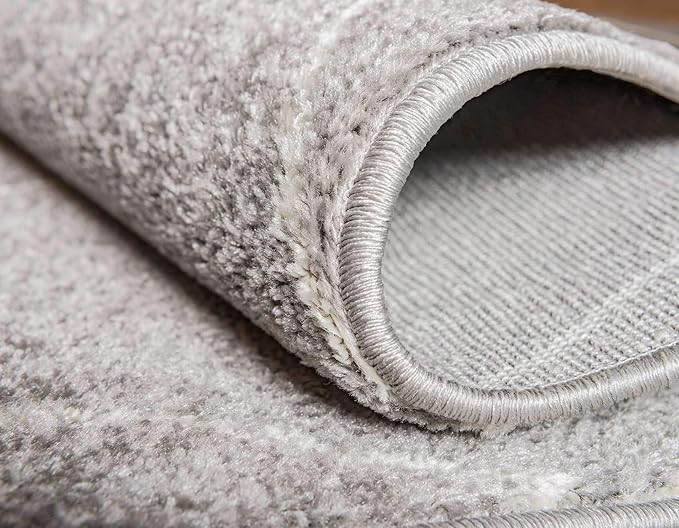 Unique Loom Trellis Frieze Collection Area Rug - Geometric (9' x 12' 2", Light Gray/ Ivory)