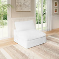 Modular Sectional Sofa Cloud Couch,Down Filled Comfy Cloud Modern Sofa,White Linen Oversized Couch Cushion Covers Removable for Living Room