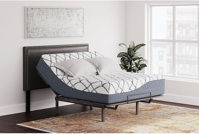 Signature Design by Ashley 14 Inch Chime Elite 2.0 Ultra Plush Green Tea Memory Foam Mattress for Cool Sleep and Pressure Relief, Queen, Fiberglass Free, Mattress In A Box