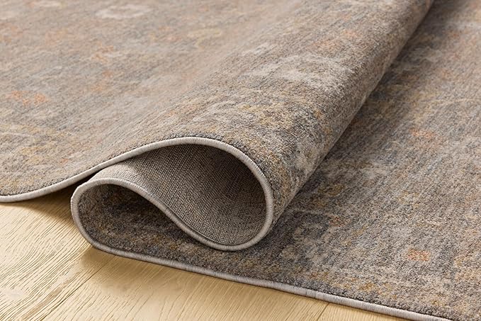 Loloi Chris Loves Julia Louisa Collection LOI-01 Stone/Multi 2'-3" x 3'-10", .38" Pile Height, Accent Rug