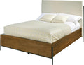 Hekman Bedford Park Queen Size Upholstered Bed Frame - Linen Headboard, Solid Wood Frame, Sturdy Industrial Design, Elegant Queen Headboard, Durable Wood Panels, Bed Frame for Bedroom and Guest Room