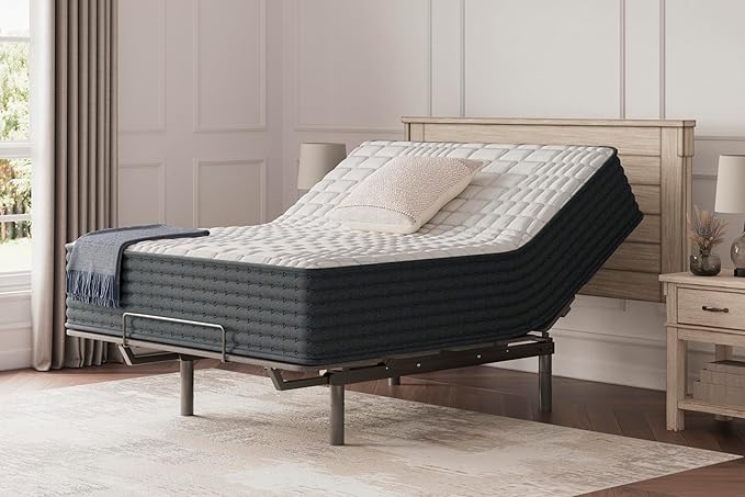 Signature Design by Ashley Hybrid 1300 13 Inch Plush Gel Memory Foam Mattress with Edge Support for Pressure Relief, Full, Fiberglass Free, Mattress in A Box