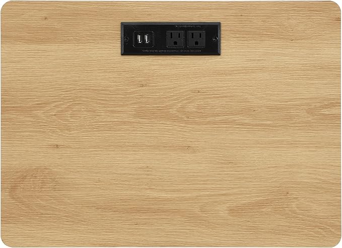 Christopher Knight Home Taria Modern Nightstand with Charging Station, Wooden Bedside Table/End Table with Outlet & USB Port for Bedroom/Living Room, Multipurpose Storage Cabinet with Drawers, Natural