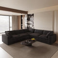 Cloud Modular Sectional Sofa Couch,120.45" V Shaped Convertible Couches for Living Room,Minimalist Deep Sofa Couches,Sofa Covers Washable&Replaceable