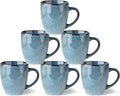 GBHOME Ceramic Coffee Mugs Set of 6, 12oz Stoneware Coffee Mugs Set For Dad Mom Women MEN, Light Weight Coffee Cups for Latte/Tea/Beer/Hot Cocoa, Dishwasher & Microwave Safe