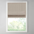 Madison Park Galen Cordless Roman Shade, 34"W x 64"H, Sheen Taupe – Room Darkening, Thermal Insulated, Energy Efficient Window Blind with Subtle Sheen Basketweave Fabric for Privacy