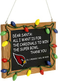 NFL Resin Holiday Christmas Chalkboard Sign Ornament