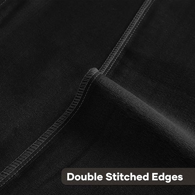 FUTEI Black Decorative Throw Pillow Covers 12x20 Inch Set of 2,Soft Cozy Wheat Ear Striped Patterns Lumbar Pillow Cases,Modern Home Decor for Couch Bed Living Room