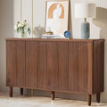 Tribesigns Buffet Cabinet Sideboard with Storage, Modern Storage Cabinet Sideboard Buffet Table with Doors for Living Room Kitchen Dining Room (Brown)