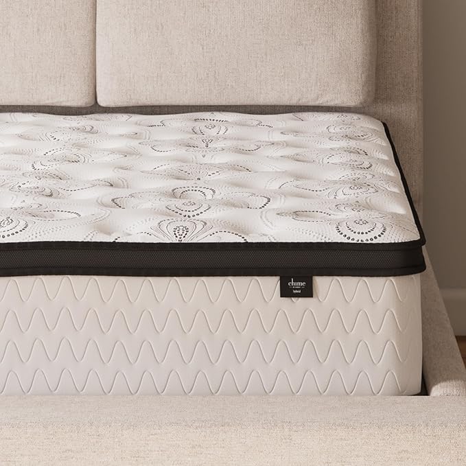 Signature Design by Ashley Chime Hybrid King 12" Mattress with Gel Memory Foam, Medium Firm, Pressure Relief, Fiberglass Free Mattress in a Box