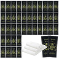 Hot or Cold Moist Cotton Towel Bulk Moist Towelettes Individually Wrapped 8.7" x 8.7",White Towel Services,Refreshment Pre Moistened Towels Lemon Scent for Travel Sport Party Spa Dentist Hote200