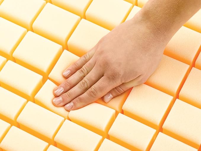 Invacare Premier Hospital Bed Mattress, Foam, Fluid-Resistant Cover Flexes in Right Places to Relieve Body Pressure, Firm Mid-Section & Soft Head/Feet Section, Enhanced Side Support for Safe Transfers