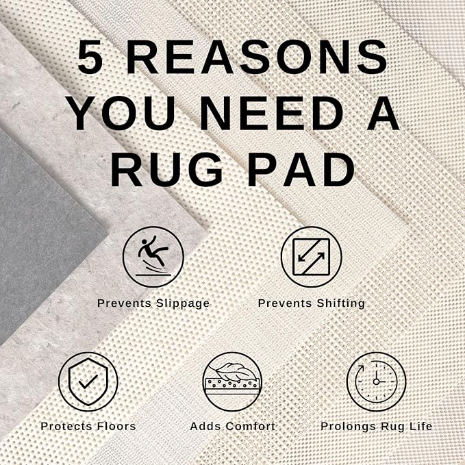 Livabliss Hapsburg Moroccan Shag Area Rug, 7'10" Round, Beige