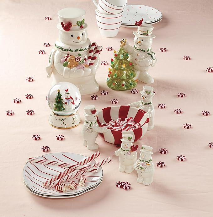 Lenox 894915 Happy Holly Days Snow Globe, Christmas & Holiday Decor