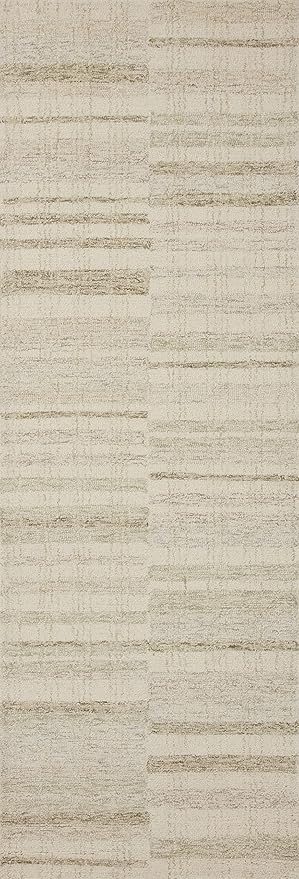 Loloi Chris Loves Julia Chris Collection CHR-02 Natural/Sage 2'-6'' x 9'-9'', .50" Pile Height, Runner Rug
