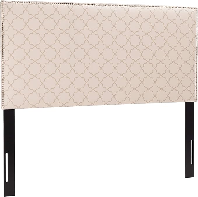 Safavieh Home Sydney Modern Pale Pink and Beige Headboard, Queen
