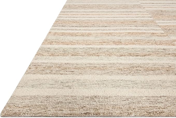 Loloi Chris Loves Julia Chris Collection CHR-03 Ivory/Clay 7'-9'' x 7'-9'' Square, .50" Pile Height, Area Rug