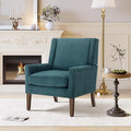 Accent Chairs for Living Room, Mid-Century Wooden Fabric Living Room Chairs, Arm Chair, Side Chairs for Living Room, Bedroom, Reading Nook