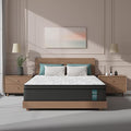 Sleepmax Extra Firm King Mattress 12 Inch - Deep Sleep Hybrid Mattress Pain Relief - Bed in a Box for Back & Side Sleeper - Extra Lumbar & HIPS Support - CertiPUR-US Certified, 365-Night Trial
