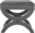 Safavieh MCR4645 Mystic Upholstered Ottoman Color: Cream