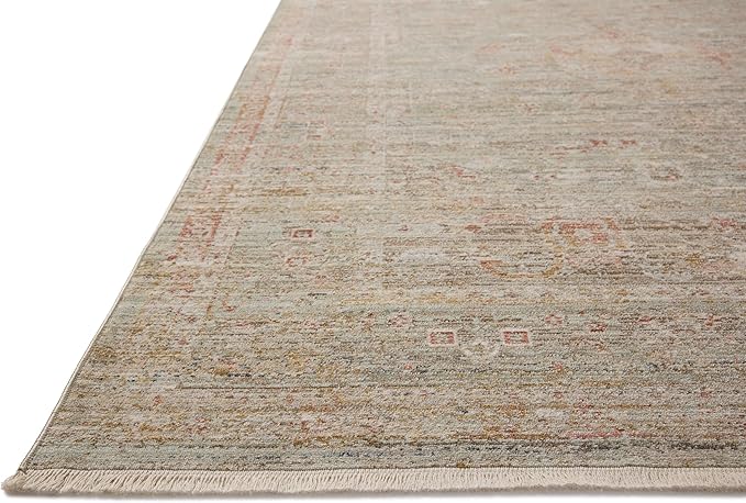 Loloi Chris Loves Julia Ida Collection IDA-05 Spa/Sunrise 2'-7" x 10'-0", .19" Pile Height, Runner Rug