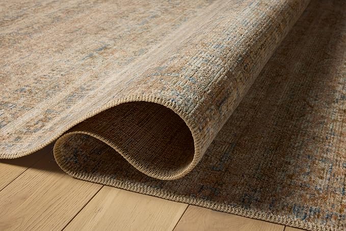 Loloi Amber Lewis Molly Collection MOL-01 Natural/Denim 7'-10" x 10' Low Pile Area Rug