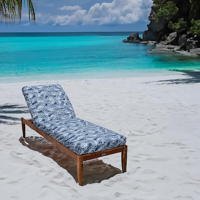 Tommy Bahama Chaise Cushion, 24" X 79" X 2.5", Pacific Zaffre