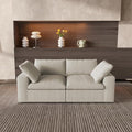 WJShome Cloud Modular Sectional Sofa with Thick Cushion, Down Filled Lovesofa,Wide 2-Seater Minimalist Couch,Convertible Couch Deep Seat Couches for Living Room Sofa Sets