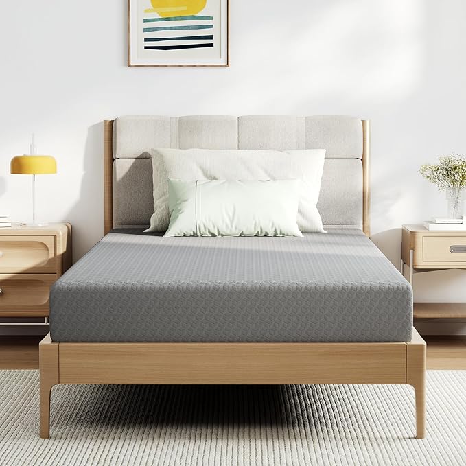 Novilla Queen Memory Foam Mattress, 5 Inch Queen Size Mattresses with Gel-Infused Memory & Ventilated Wave Foam for Fresh Sleep & Zoned Pressure Relief Mattress in a Box CertiPUR-US Certified