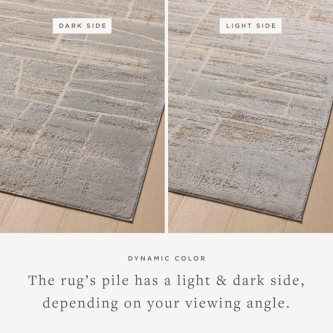 Loloi Amber Lewis Monty Collection MOT-07 Natural/Mist 9'-2" x 13', .50" Pile Height, Area Rug
