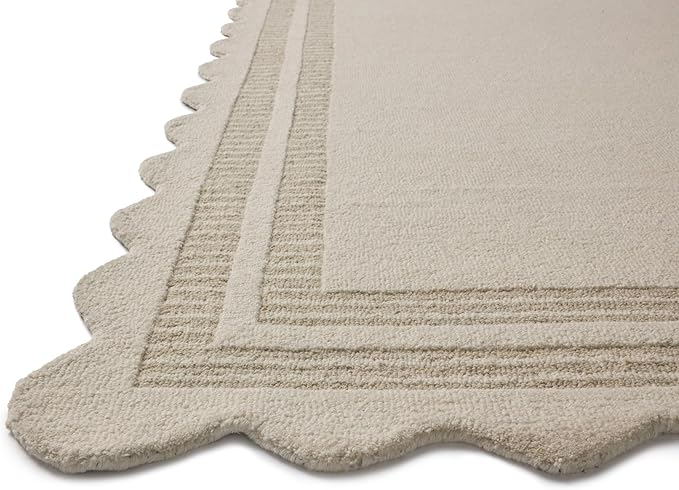 Loloi Chris Loves Julia Scottie Collection SCO-01 Ivory/Grey 2'-6" x 9'-9", .87" Pile Height, Runner Rug