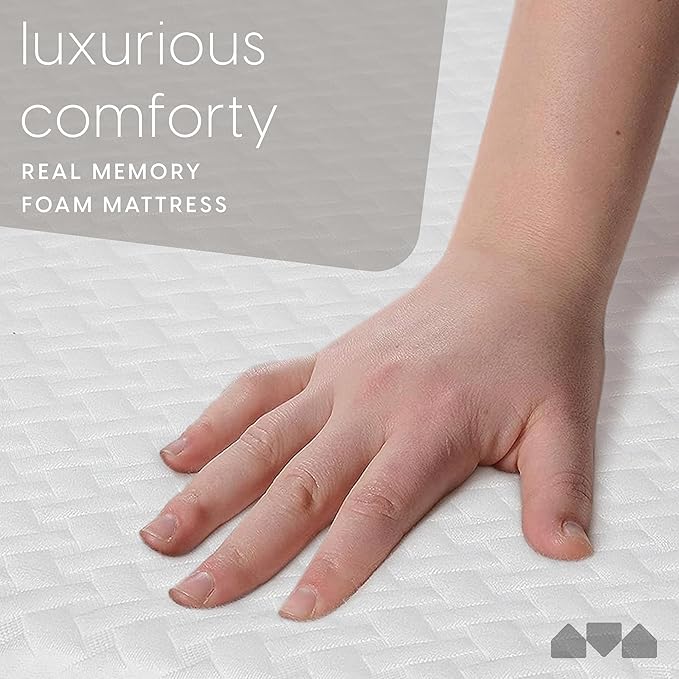 Milliard 5 in. Deluxe Memory Foam Mattress Cot, Dual-Sided - for Bunk Bed, Daybed, Trundle or Folding Bed Replacement (73.5"x31"x5")