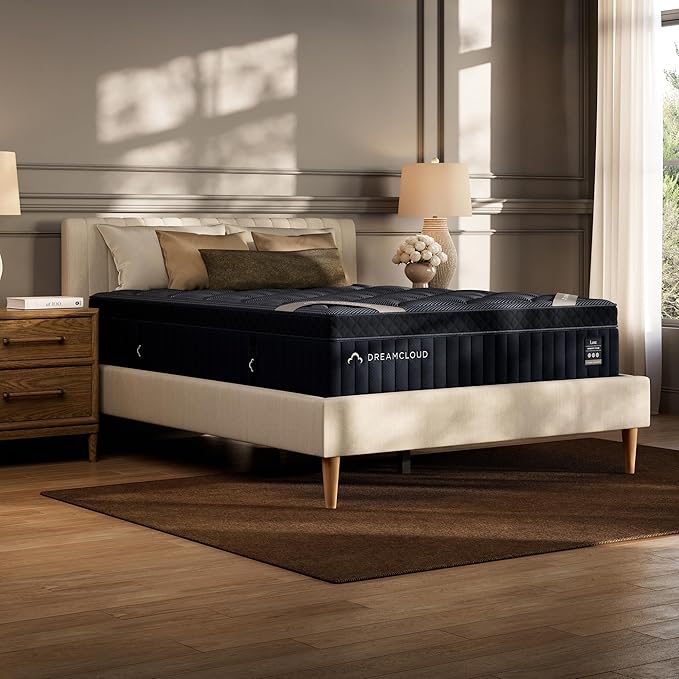 DreamCloud Luxe 14" King Mattress - Memory Foam (New Version) - 365 Night Trial - Fiberglass Free - Forever Warranty - Mattress in a Box - CertiPUR-US® Certified