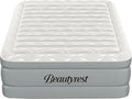 Beautyrest Luxaire, Twin Size Luxury Air Mattress, 20 Inch Height with Cool Vent Top, Smart Auto Shut-Off Pump, Puncture Resistant Ever Firm Fabric with Edge Support