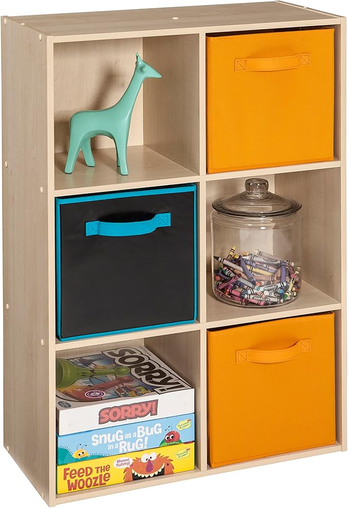 ClosetMaid 4176 6-shelf Cubeicals Organizer, 6-Cube, Birch