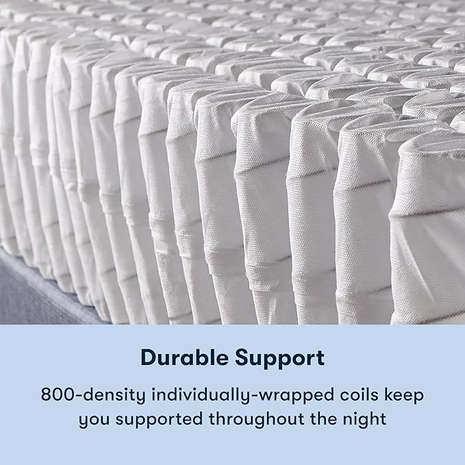 Serta Sleeptrue Firm 11" King Hybrid Mattress in a Box, Cooling, Breathable, and Pressure Relieving - 100 Night Trial, CertiPUR-US Certified and 10 Year Limited Warranty