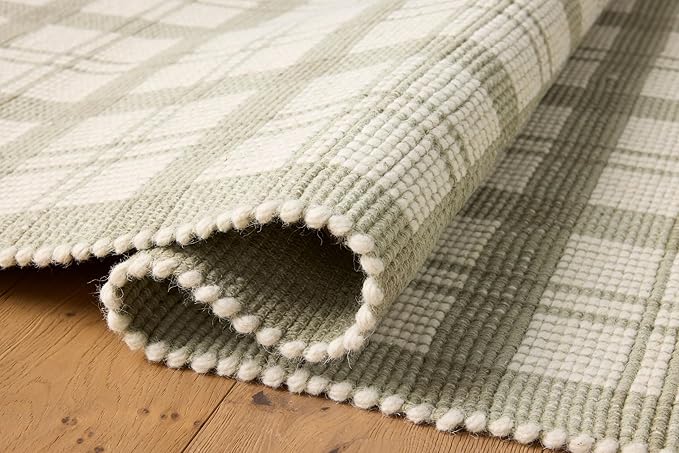 Loloi Magnolia Home by Joanna Gaines Ryder Collection RYD-01 Sage/Ivory 7'-9" x 9'-9" Area Rug