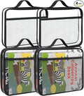 Large Kids Toy Storage Bag - Durable Waterproof Foldable Organizer, Portable Playroom Cleanup Solution for Toys, Books, Art Supplies (Eco-Friendly Material, Black