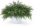 100 Pcs Christmas Greenery Pines Branch Pine Branches Artificial Green Pine Stem - Real Touch for Vase DIY Crafts Flower Arrangement Home Indoor Christmas Decor(18 Inch)
