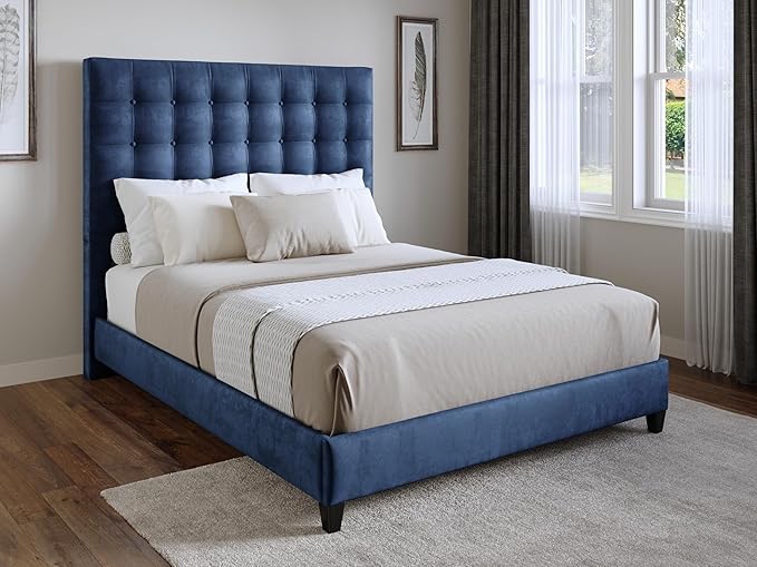 Navy Sutton Queen Headboard