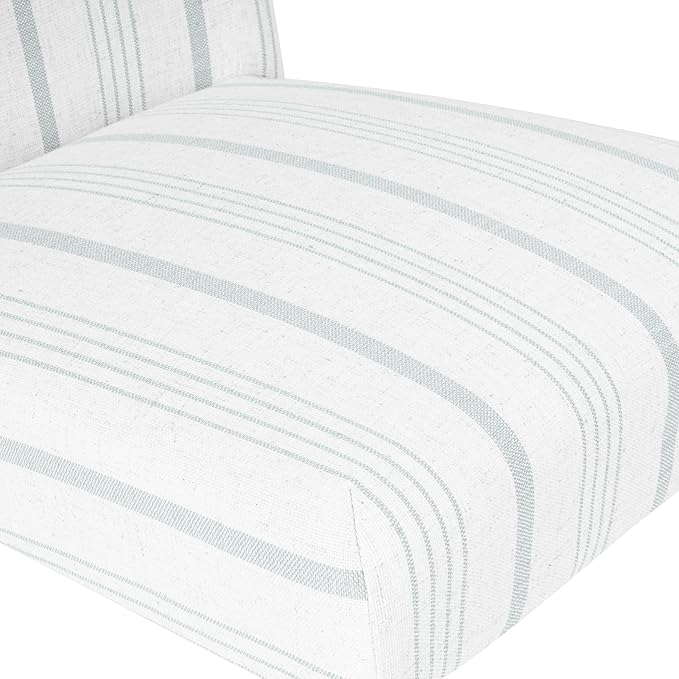 HomePop Parsons Classic Dining Chairs, Pack of 2, Dove Grey Stripe