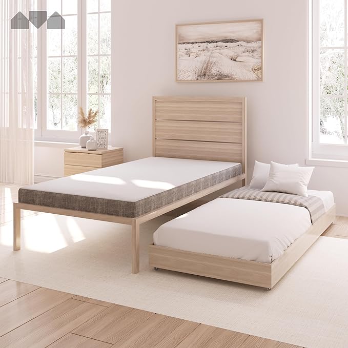 Milliard 5 in. Memory Foam Mattress Cot - for Bunk Bed, Daybed, Trundle or Folding Bed Replacement (1 Pack)
